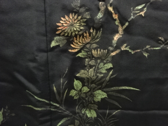  草花模様絵羽織
